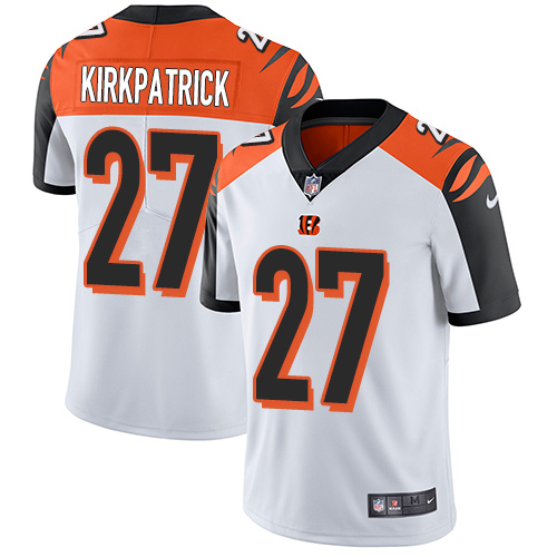 Nike Bengals #27 Dre Kirkpatrick White Men's Stitched NFL Vapor Untouchable Limited Jersey - Click Image to Close